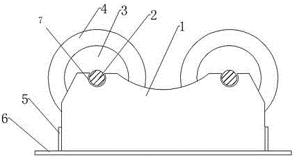 Manual roller bracket for air bags