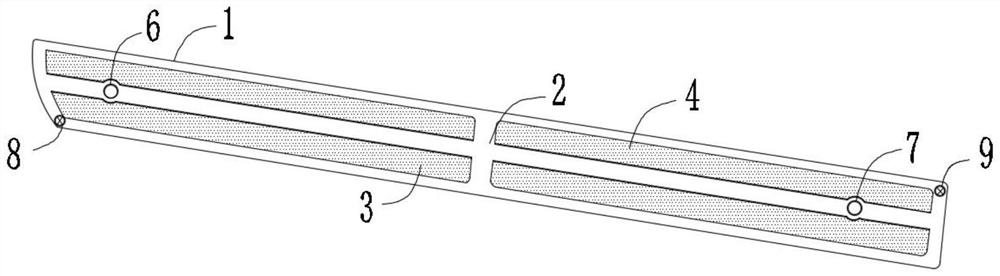 M-shaped anti-collision beam structure of thermoformed front door