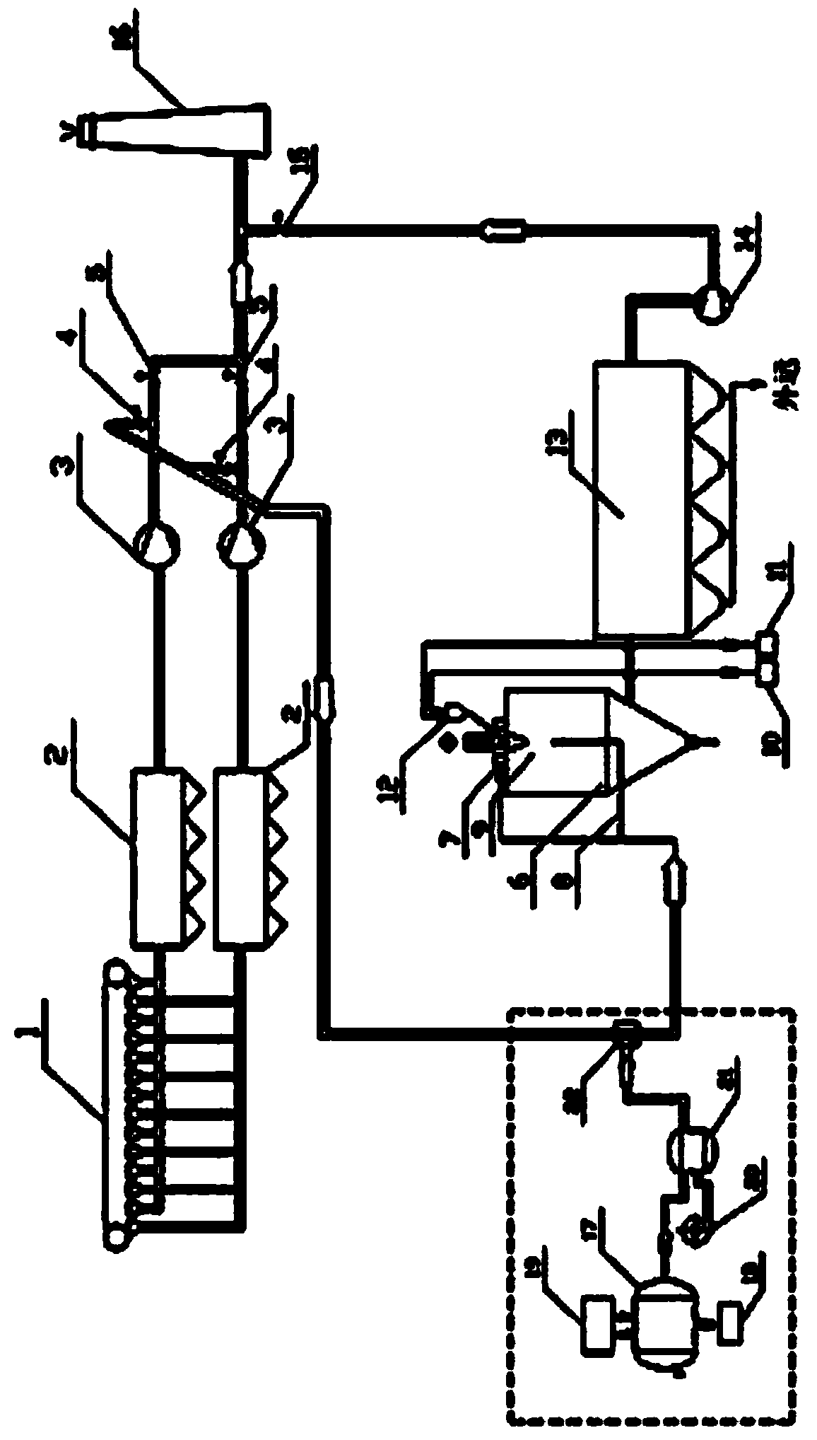 Integrated semi-dry purifying method for sintering flue gas