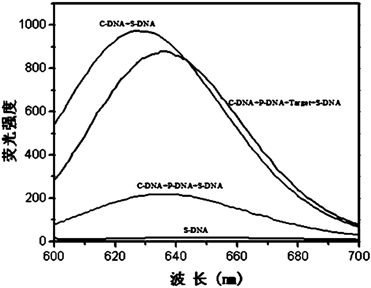 Biosensor based on strand displacement and dark-state silver clusters and application method of biosensor