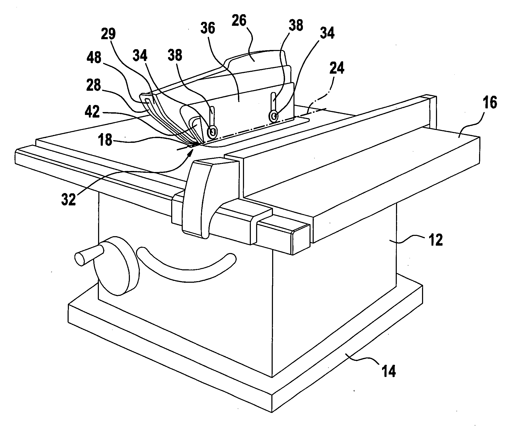 Circular saw bench