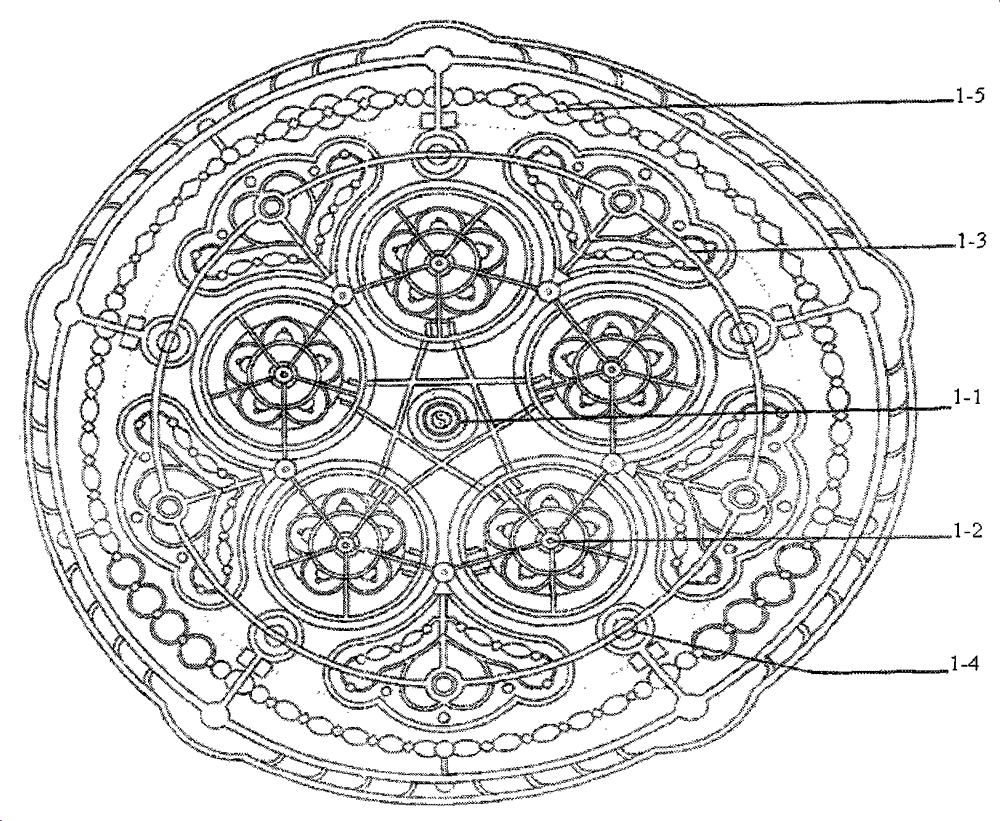 Ecological community structure layout method of healthcare gardens