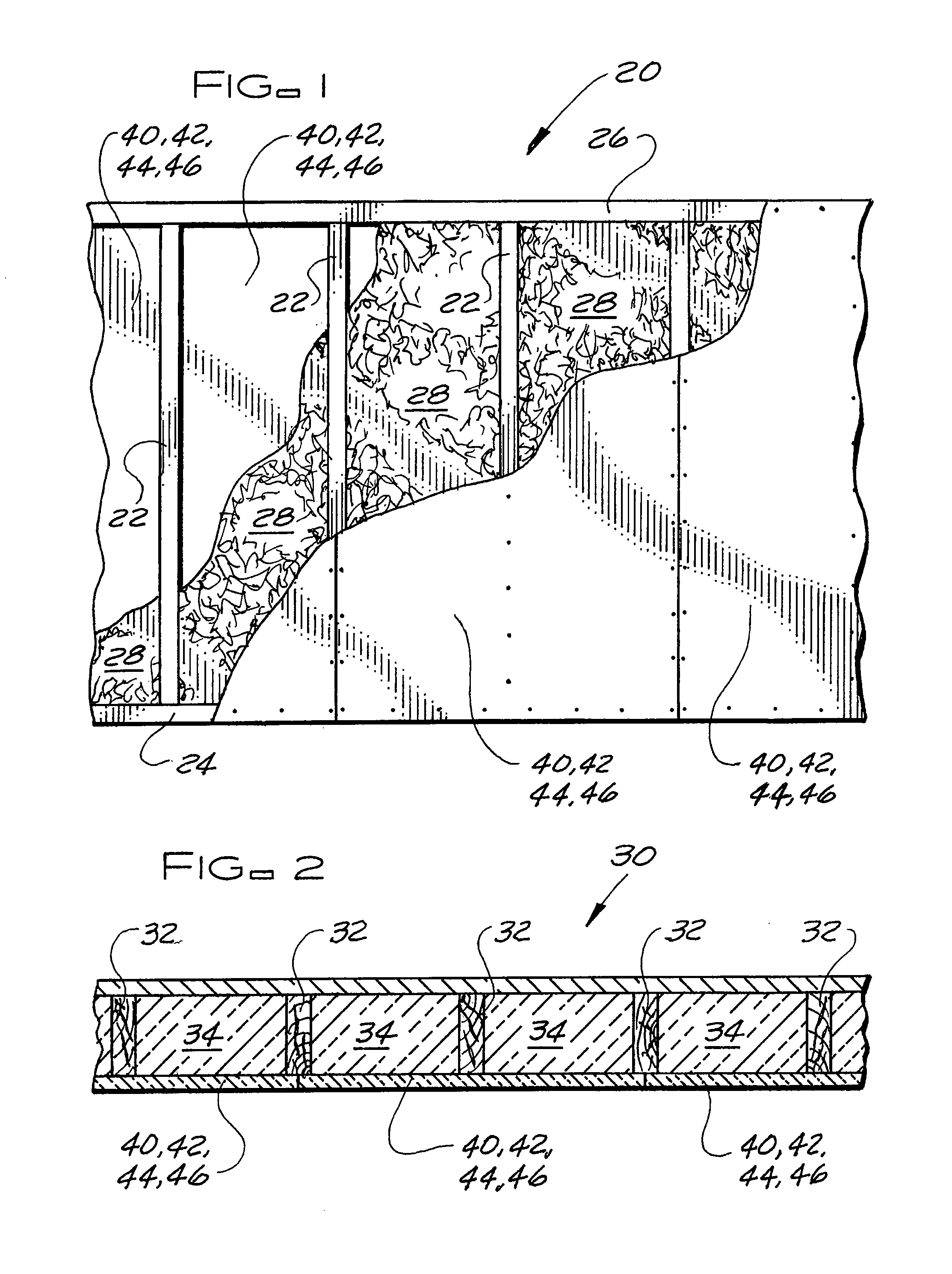 Polymer-based composite structural sheathing board and wall and/or ceiling system