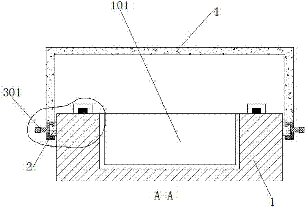 Fixing device for local irradiation of nude mouse