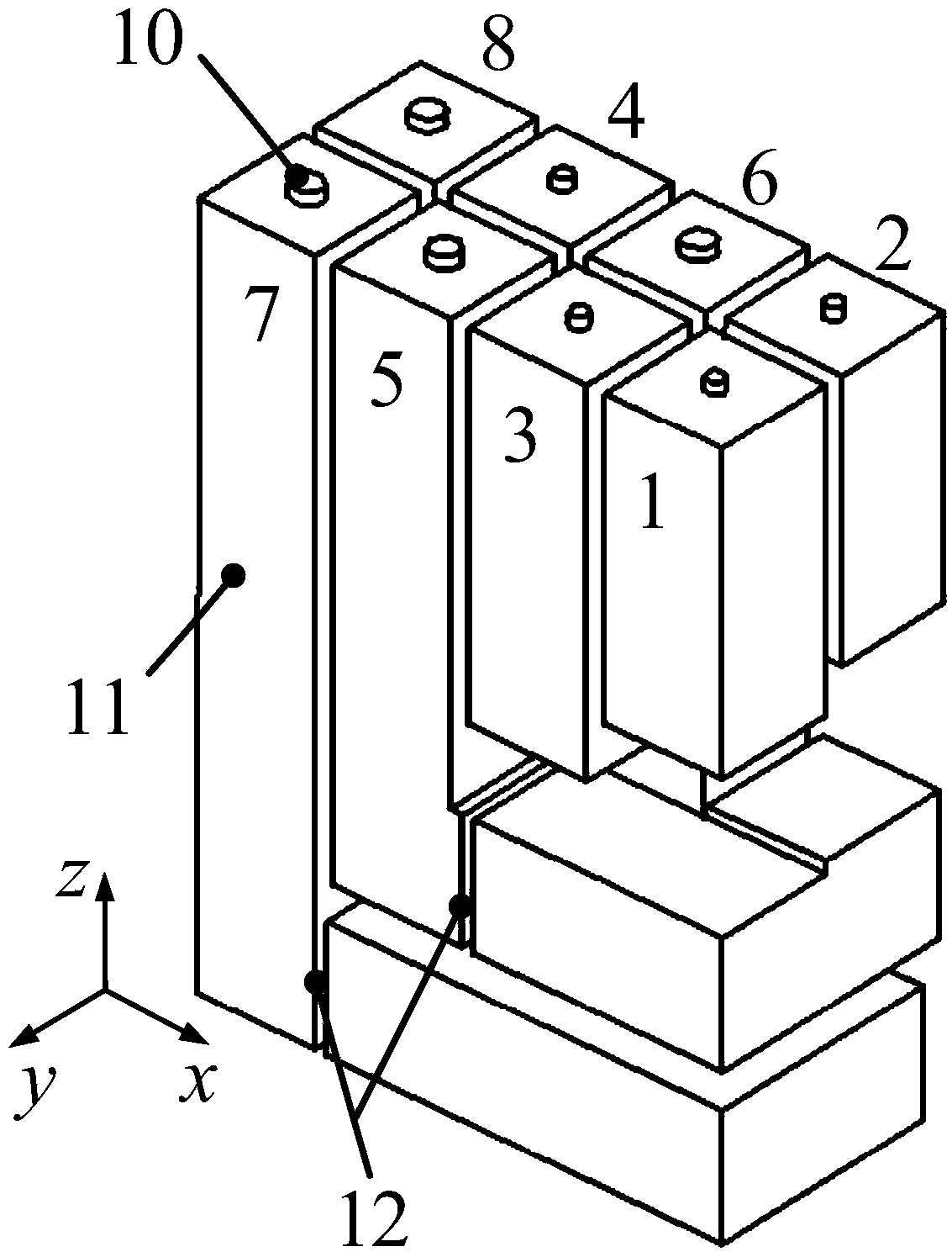 Built-in perforated plate type Helmholtz resonator and low-frequency broadband sound absorbing structure based on Helmholtz resonator