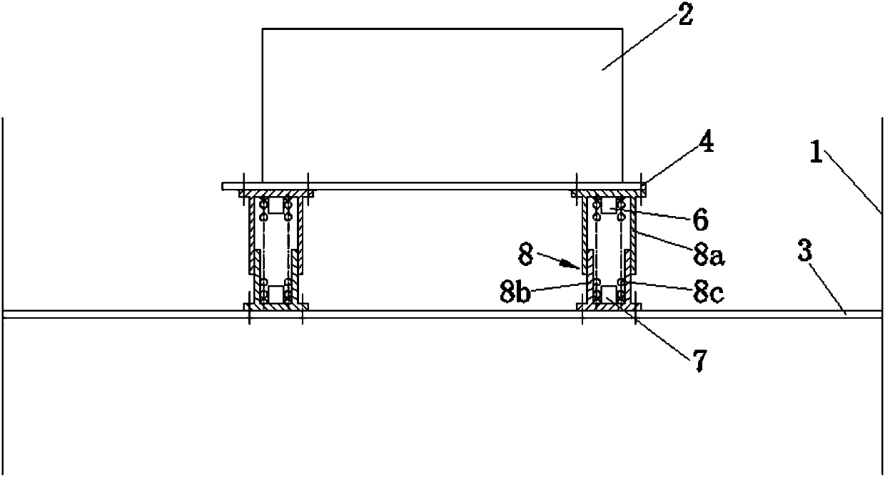 Mounting structure for attitude instrument of pesticide spraying unmanned aerial vehicle