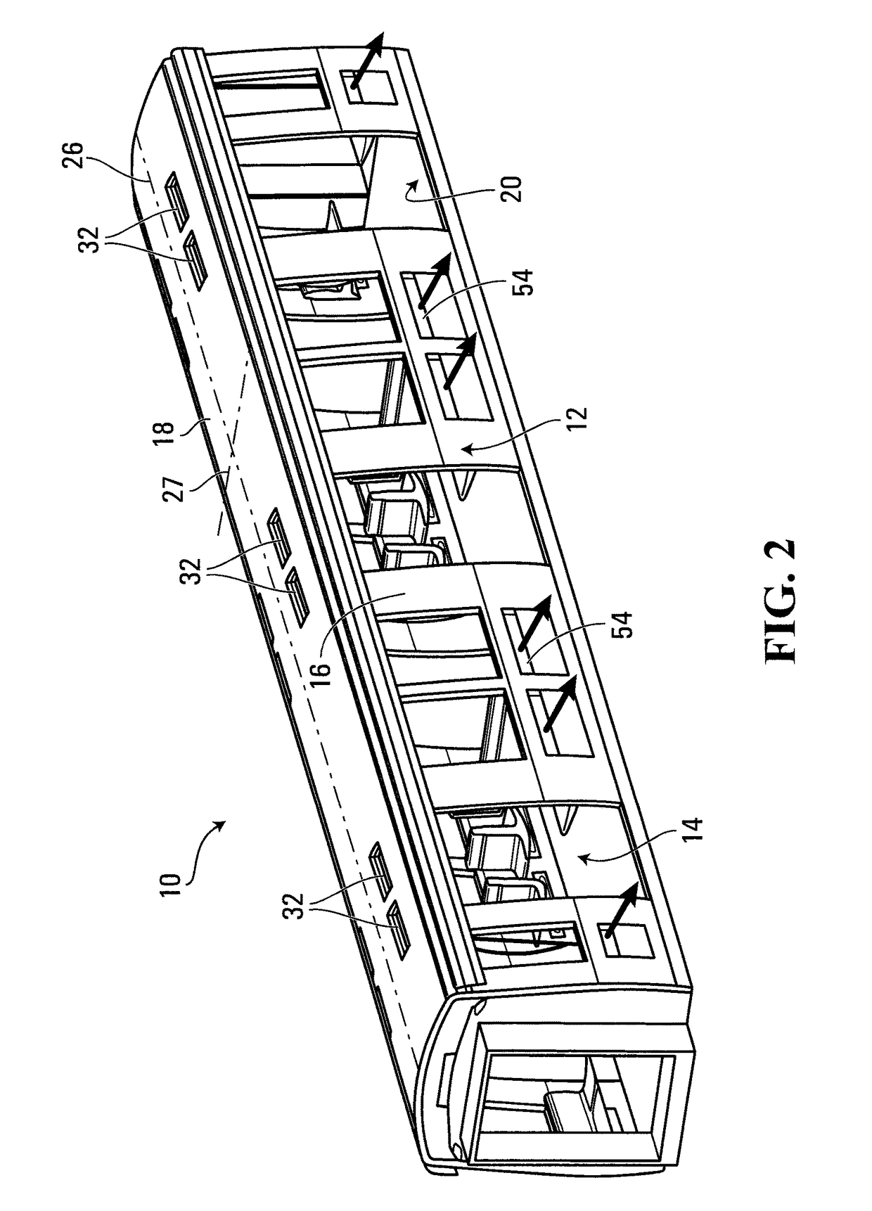 Ventilation system for a passenger transit vehicle