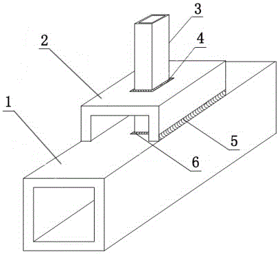 Method for reinforcing steel pipe joints by upward movement of groove-shaped collar plate