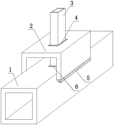 Method for reinforcing steel pipe joints by upward movement of groove-shaped collar plate