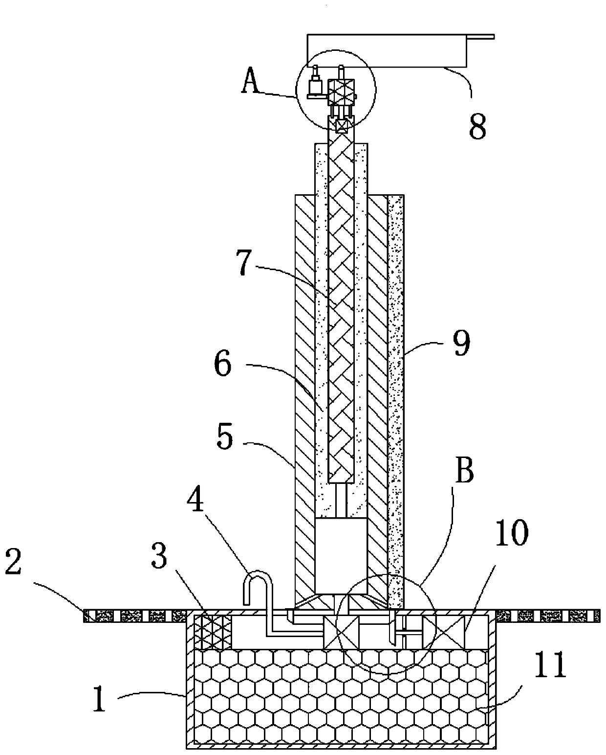 LED searchlight for port