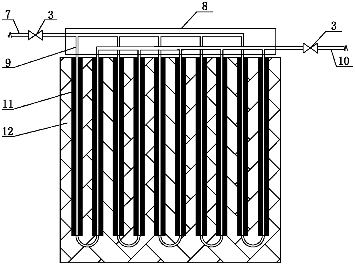 Double-terminal air source heat pump system with phase change heat storage material floor heating module