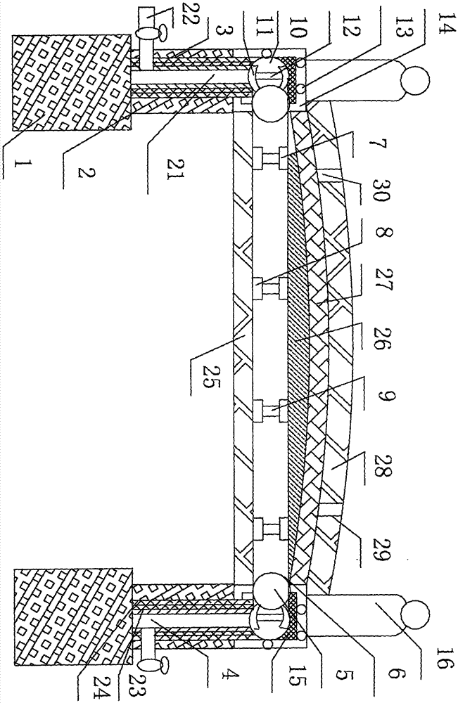 Novel bridge for melting snow through waste heat of power plant and construction method