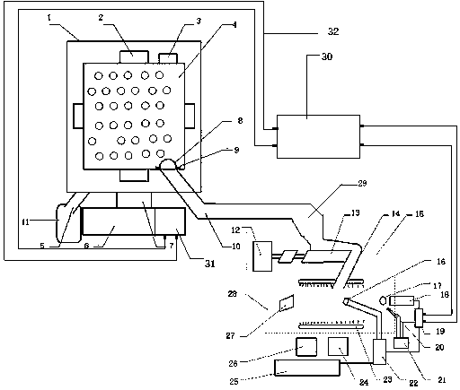 Enteromorpha impurity removing machine