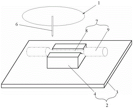 Length calibration device and calibration method for 7a60 aluminum alloy tensile specimen at room temperature