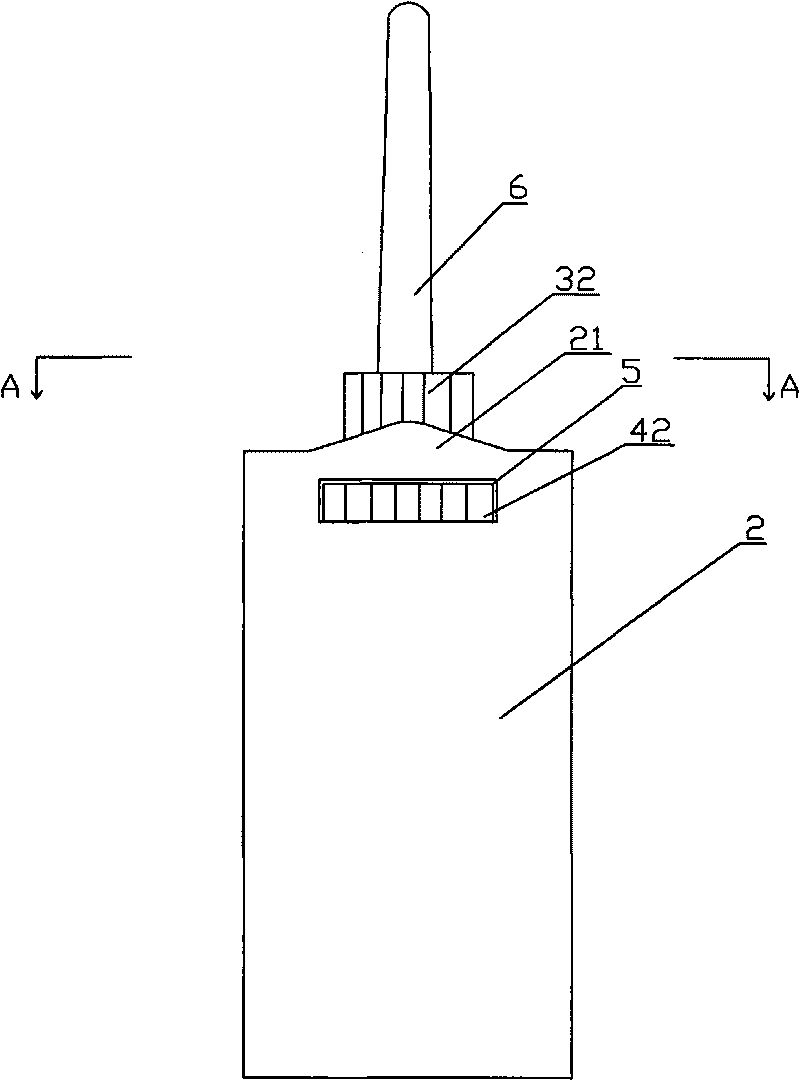 Interphone having modified adjusting knob