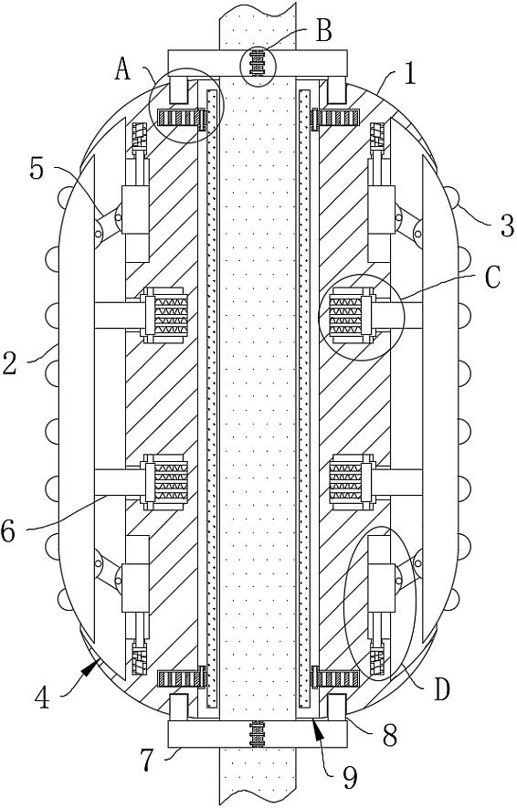 An anti-deformation elastic casing centralizer