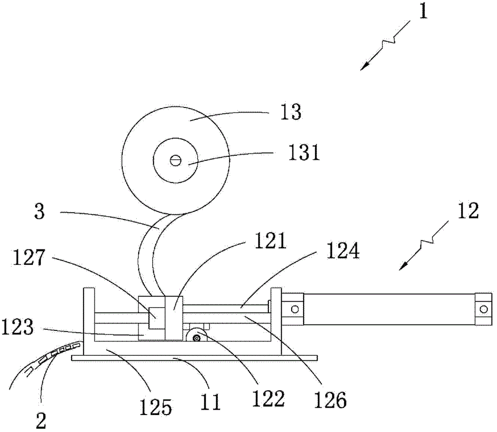 Automatic adhering device of transparent adhesive tape