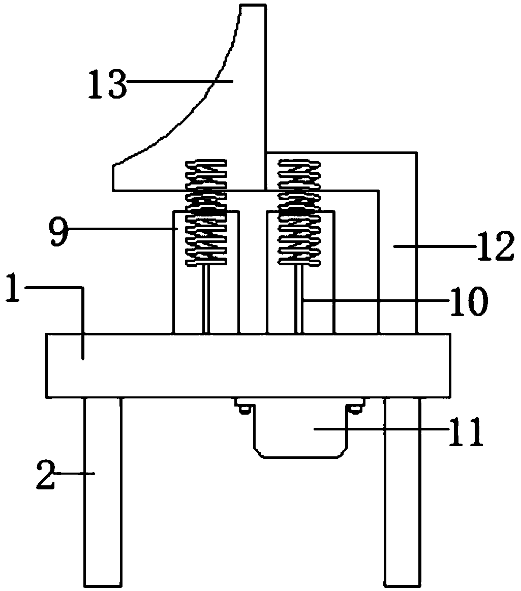 Bridge cover plate flanging device and bridge cover plate machining method