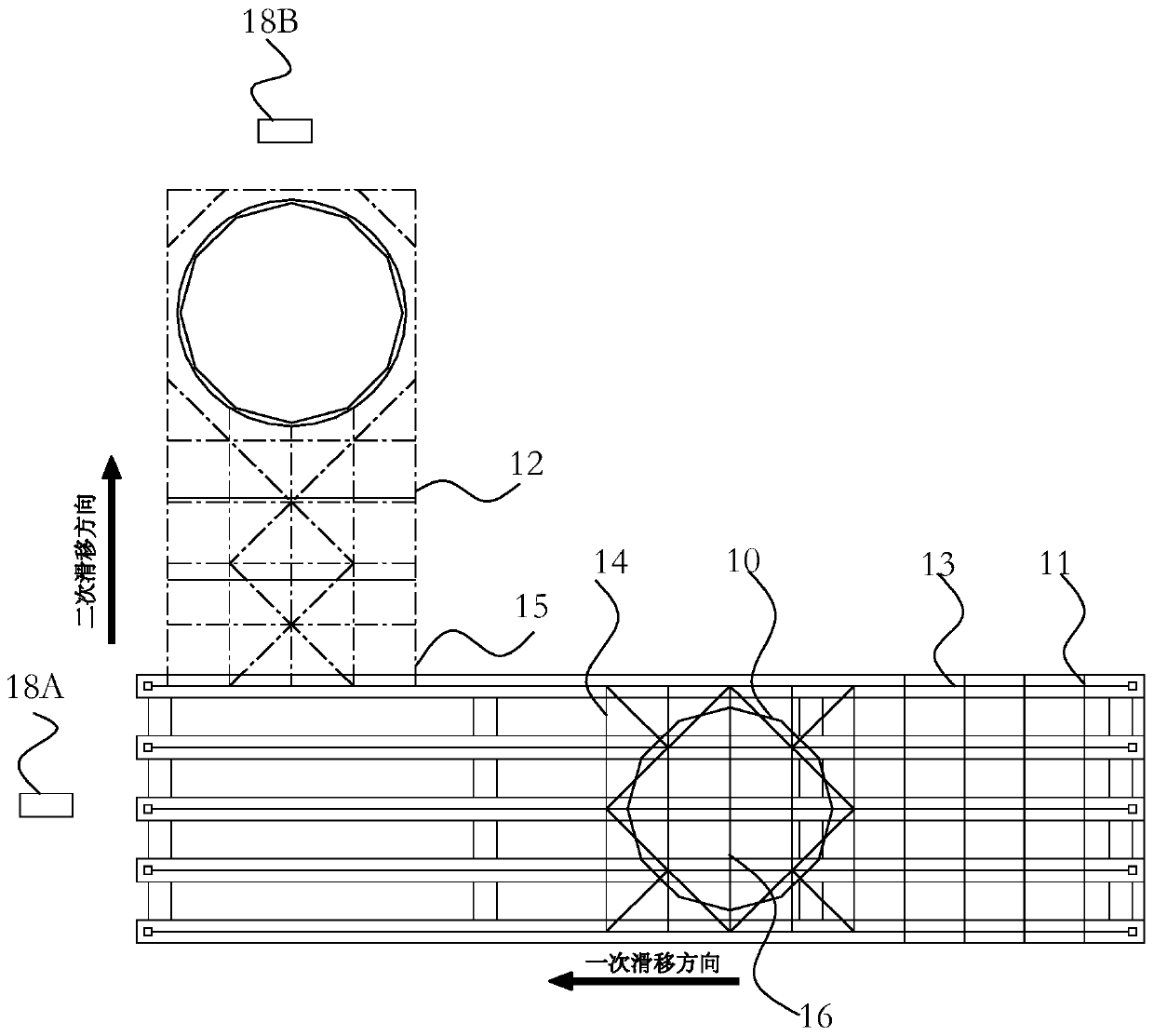 Transportation system and method for blast furnace shell