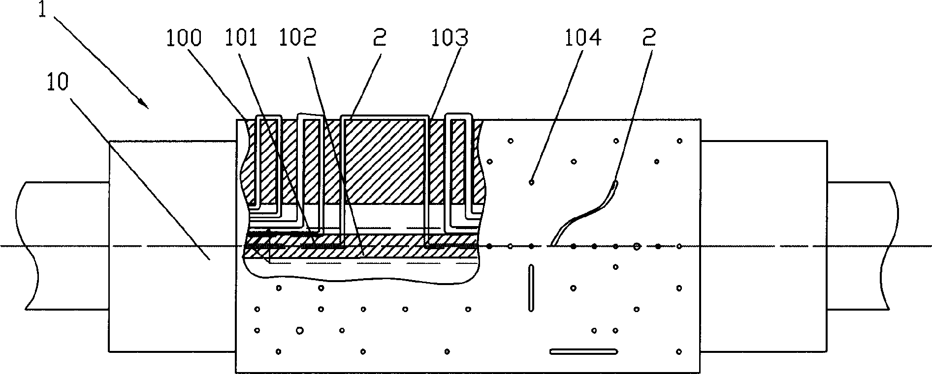 Method for producing continuous casting crystalli-zing roll