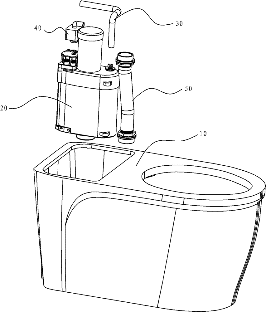 Closestool with pressurizing drainage device