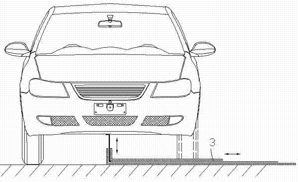 Automobile ground clearance gauge