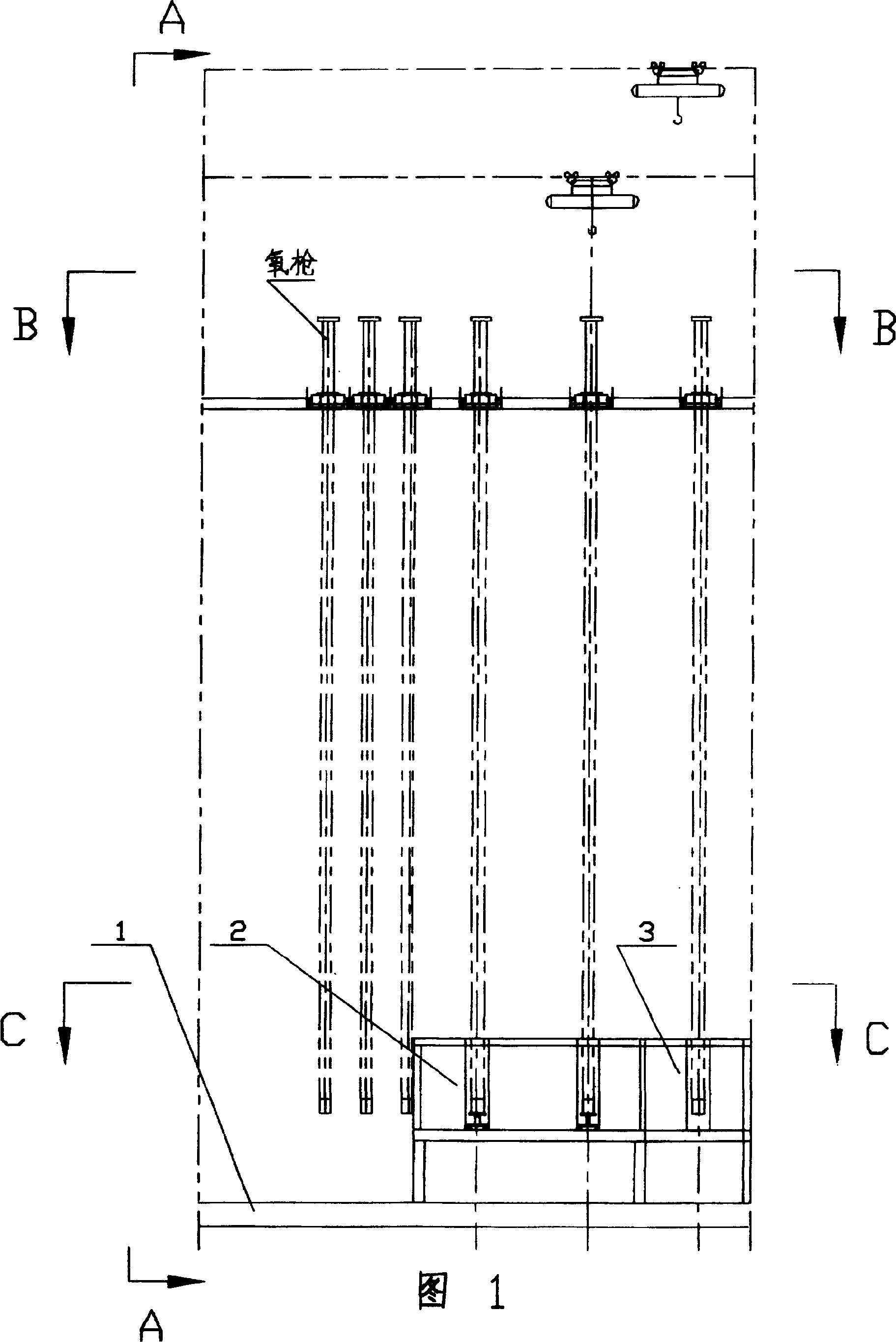 Oxygen gun repairing device