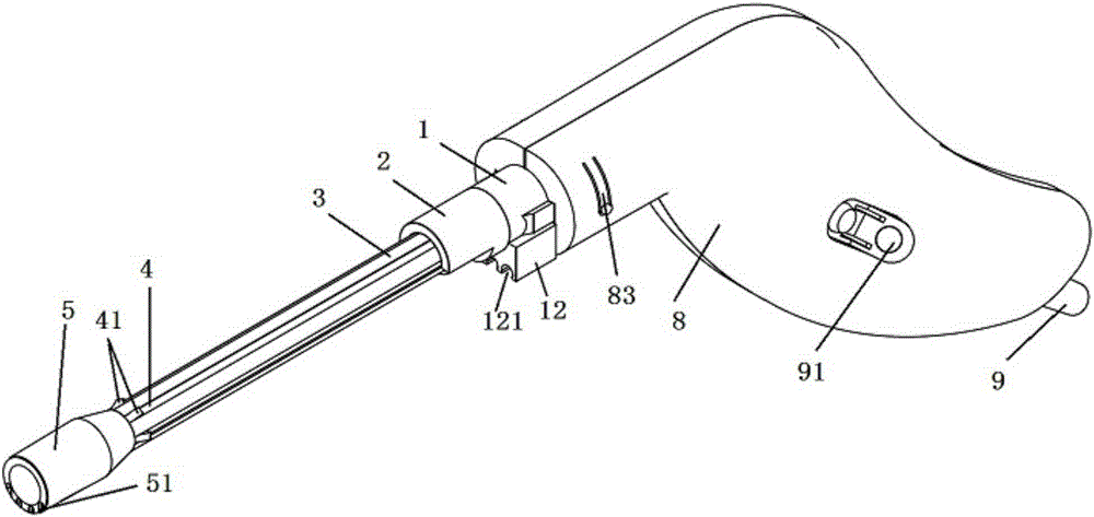 Elastic thread ligation device and elastic thread setting method