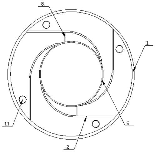 Assembled turbulent flame extinguishing device