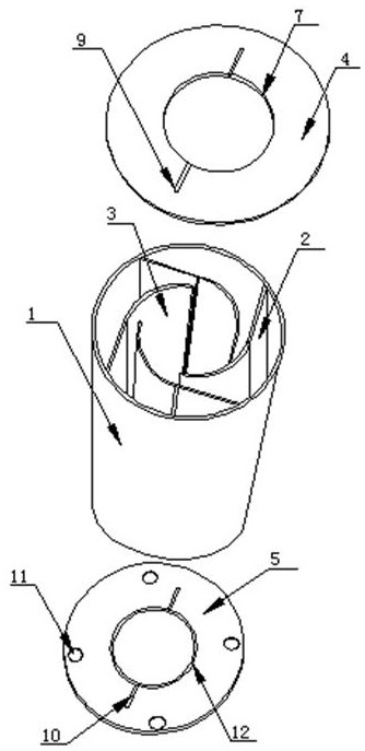 Assembled turbulent flame extinguishing device