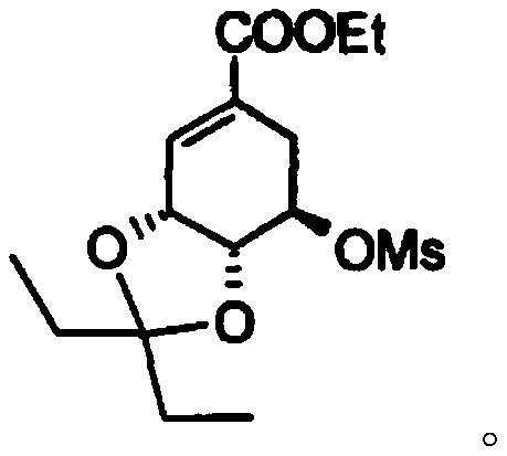 Continuous synthesis method of oseltamivir phosphate intermediate