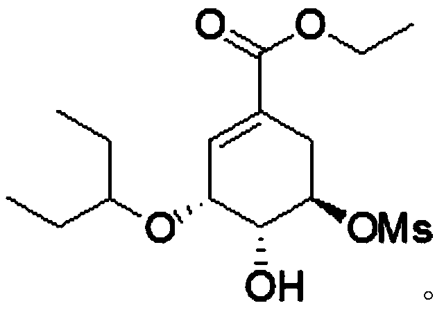 Continuous synthesis method of oseltamivir phosphate intermediate