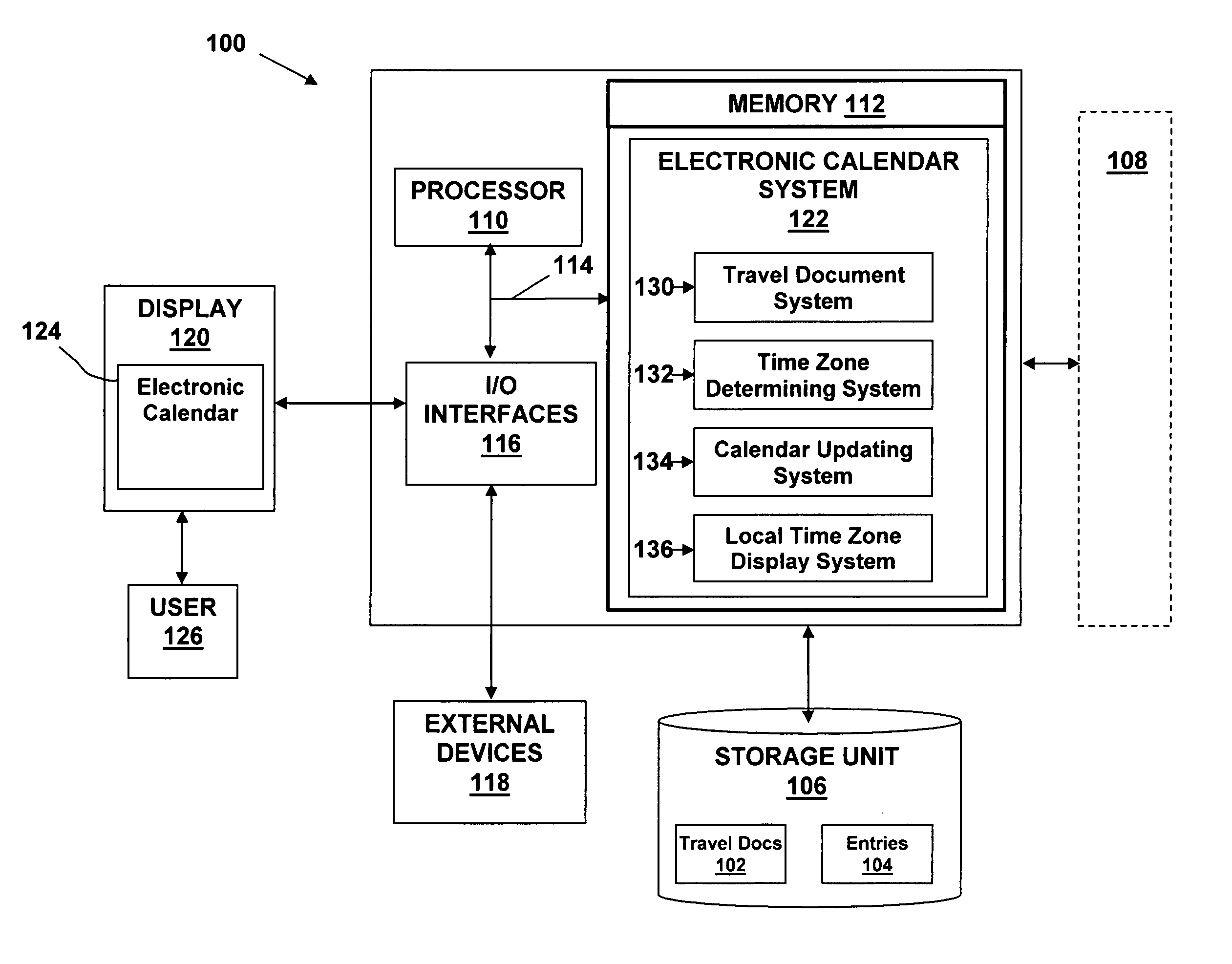 Method, system, and computer program product for conveying a changing local time zone in an electronic calendar