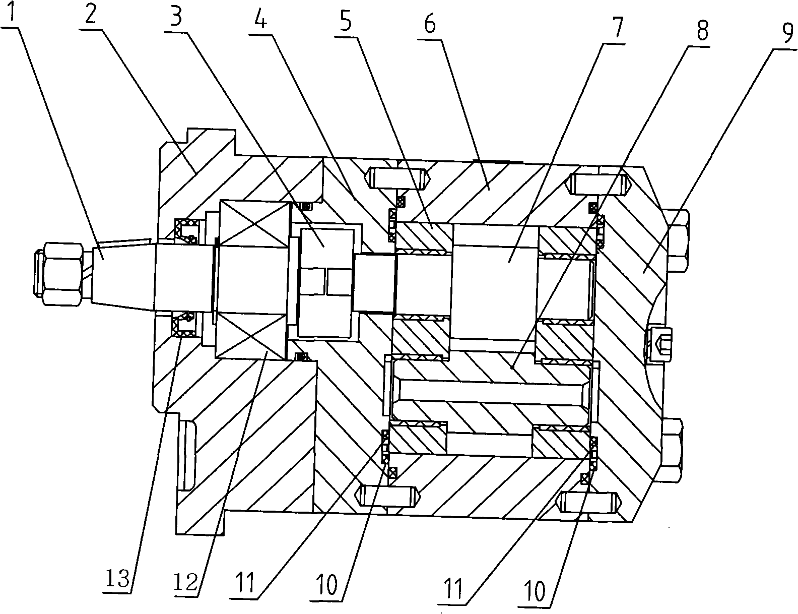 Bidirectional geared motor