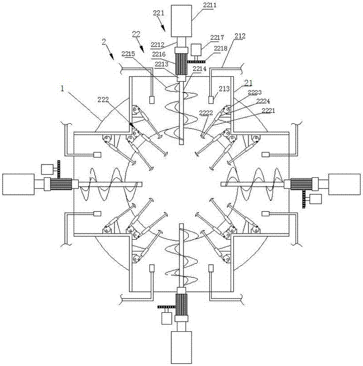 Rapid flour kneading machine