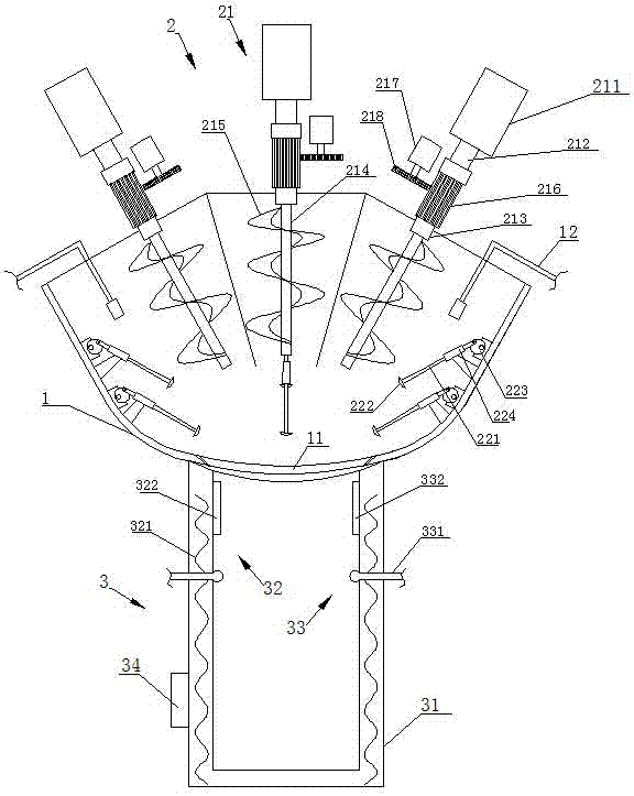 Rapid flour kneading machine