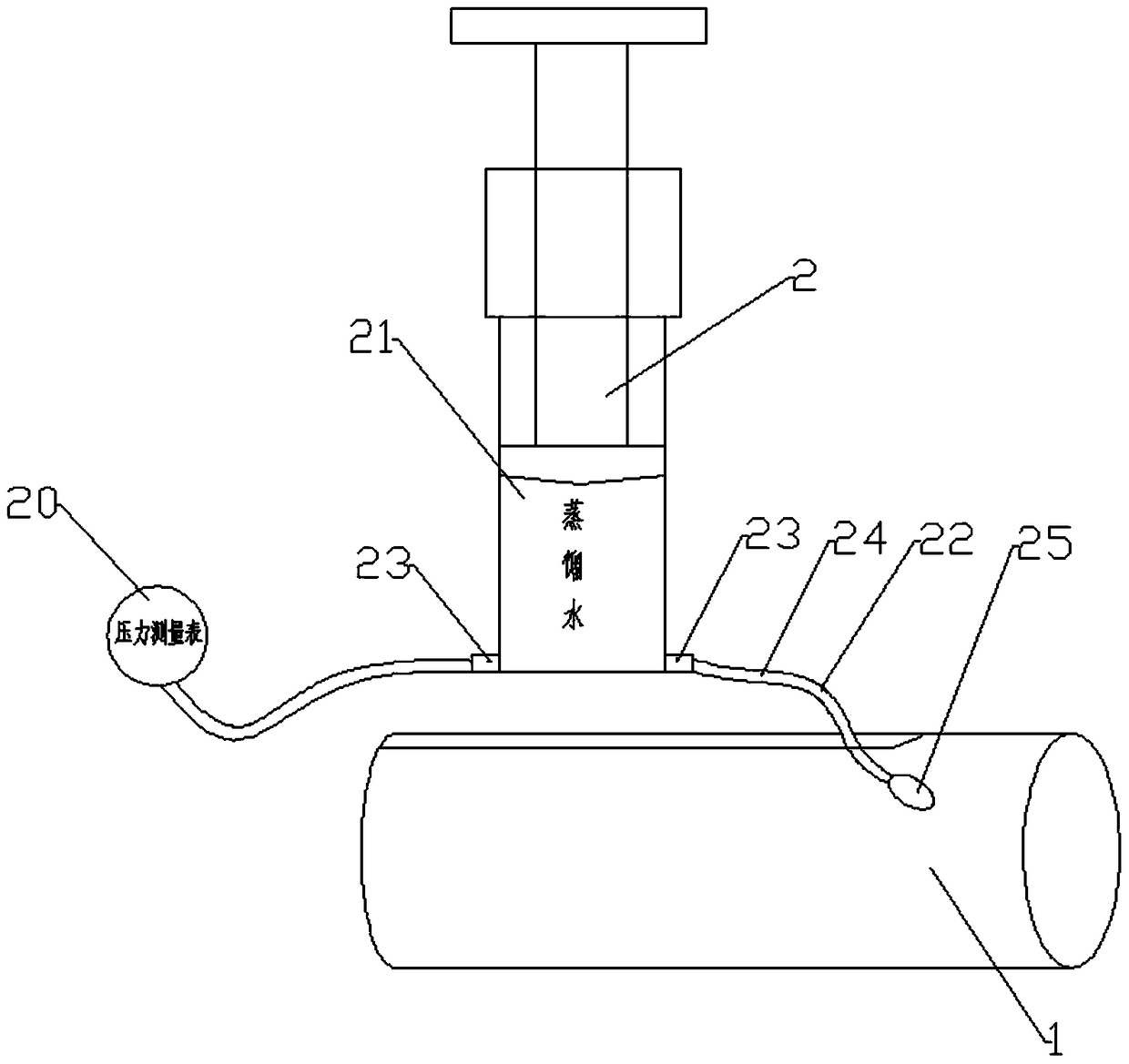 A stress detection device around an intracranial hematoma in SD rats