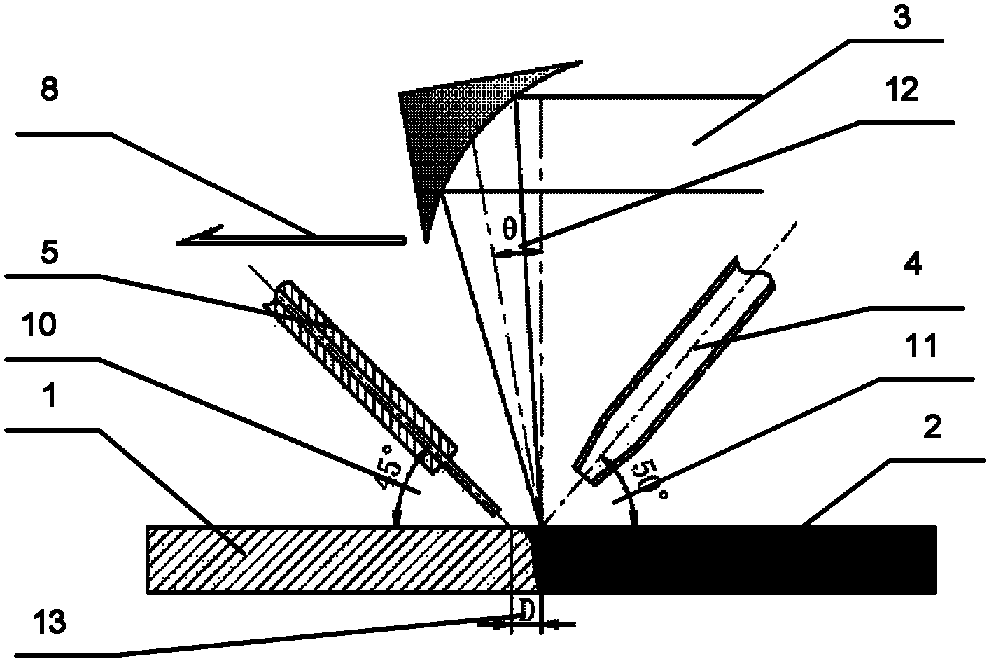 Method for connecting 2XXX and 7XXX heterogeneous aluminum alloy by laser filler wire