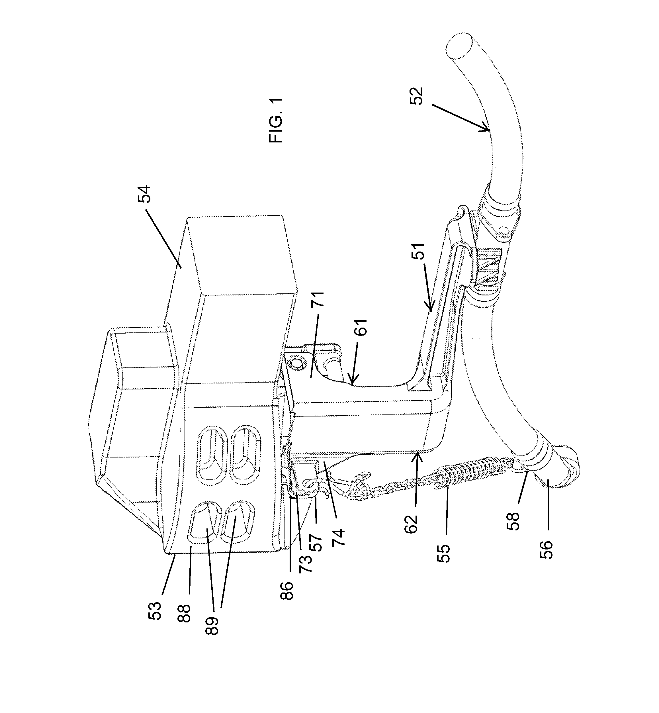 Air brake hose support bracket