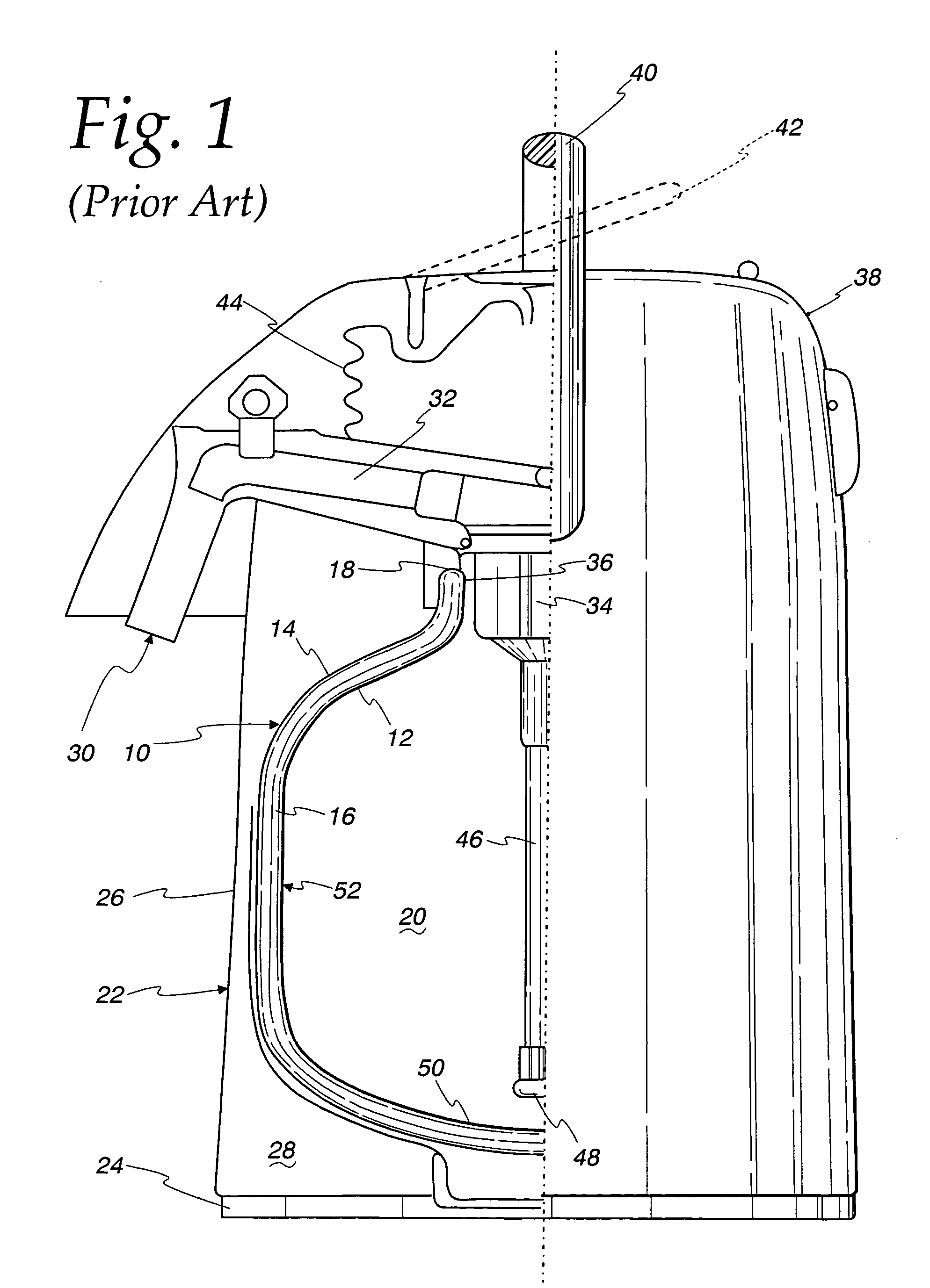 Carafe with contents volume indicator