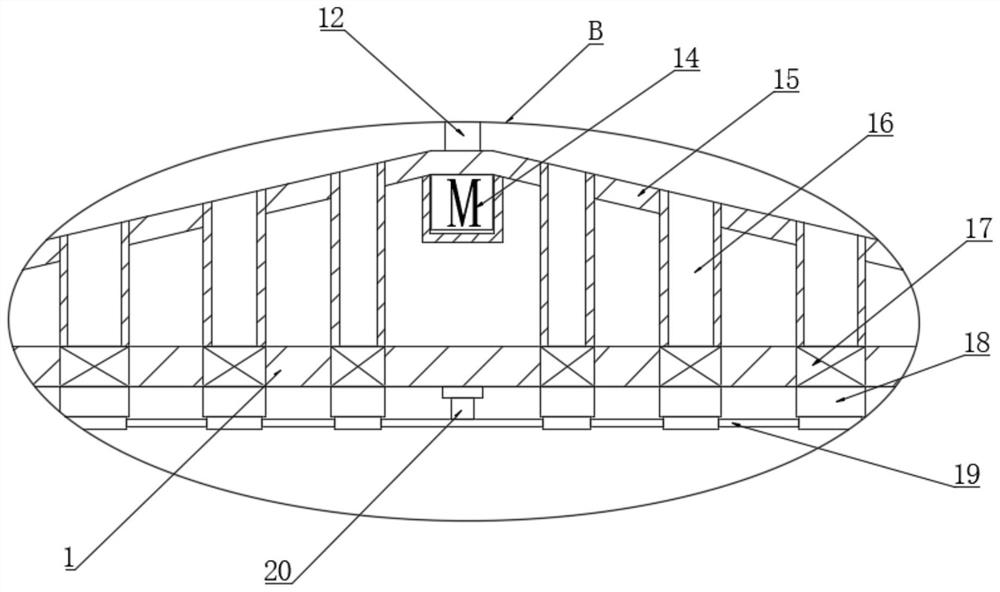 Cleaning and drying device for mechanical part machining