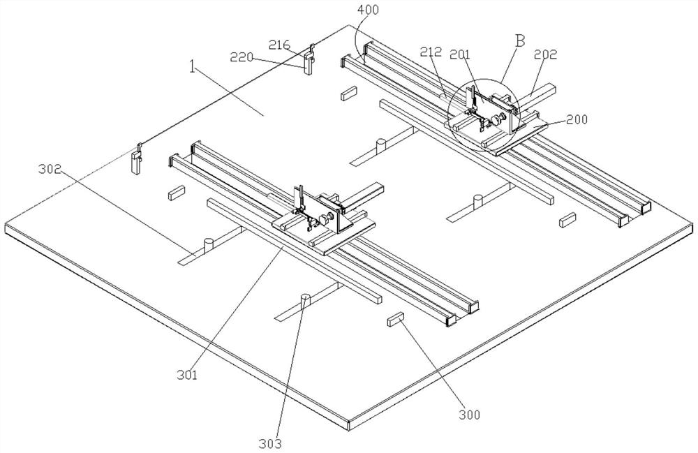 Surface film laminating device for plastic profile processing