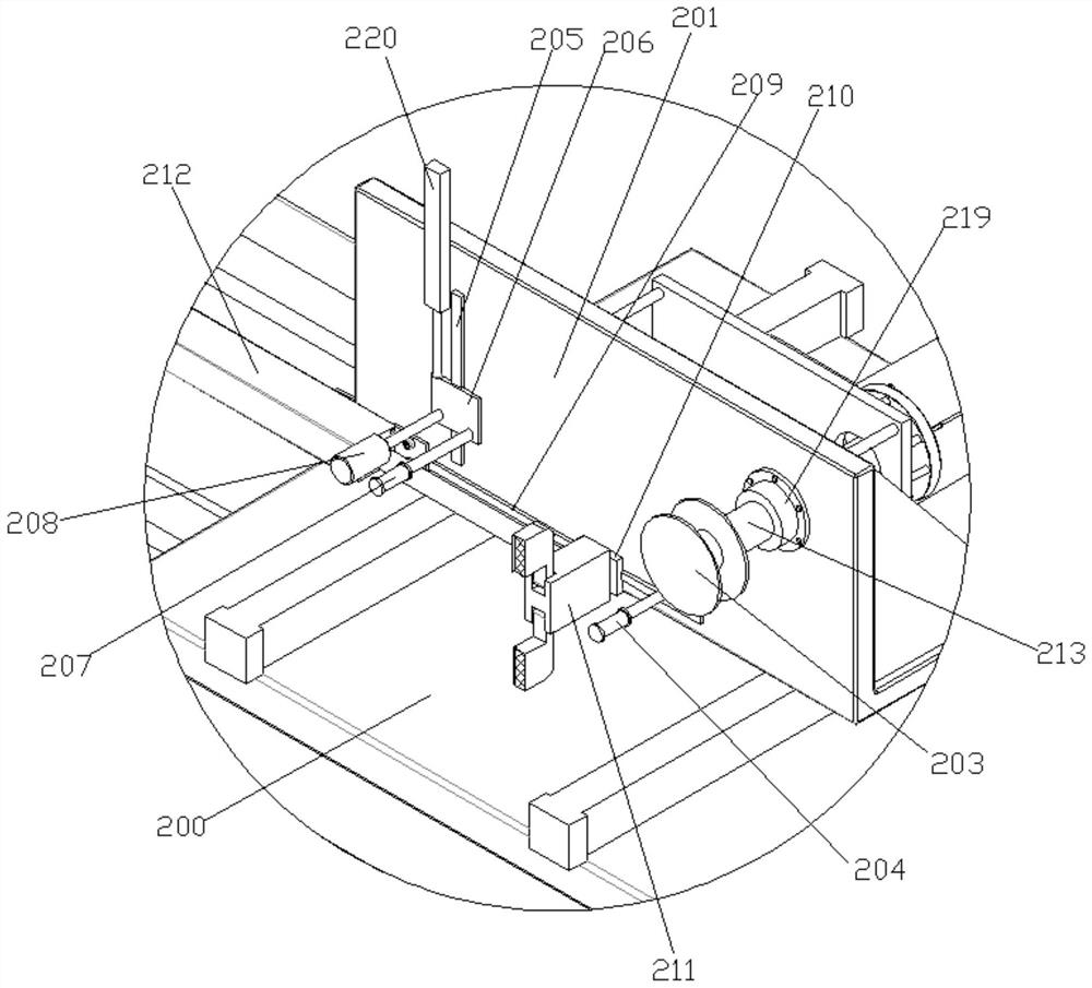 Surface film laminating device for plastic profile processing