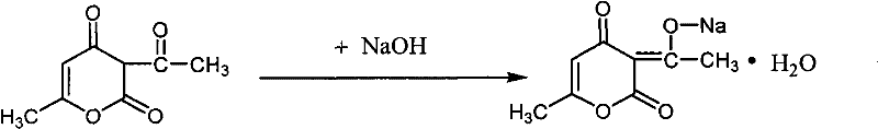 Method for preparing food-grade sodium dehydroacetate