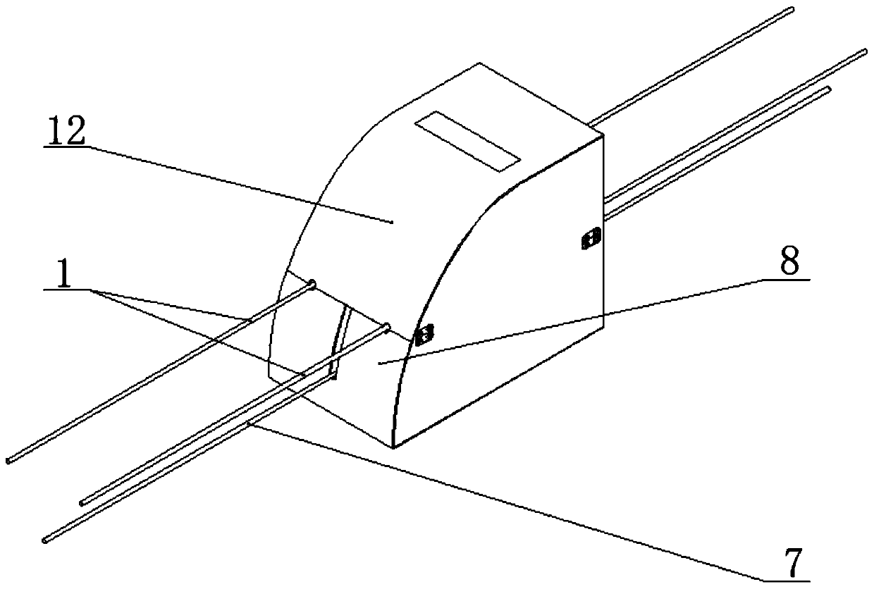 Train model for tunnel pressure wave test