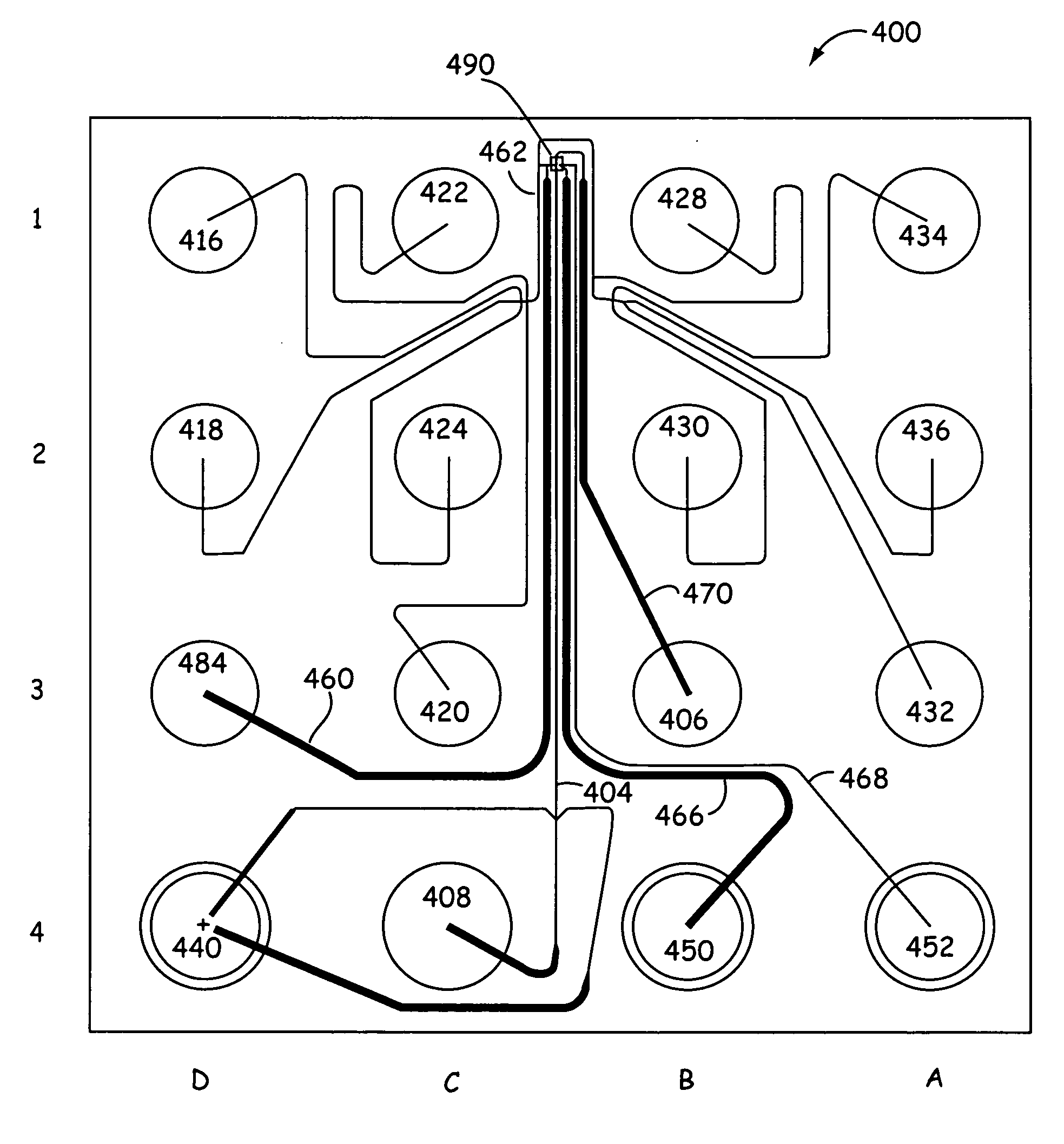 Microfluidic device with controlled substrate conductivity