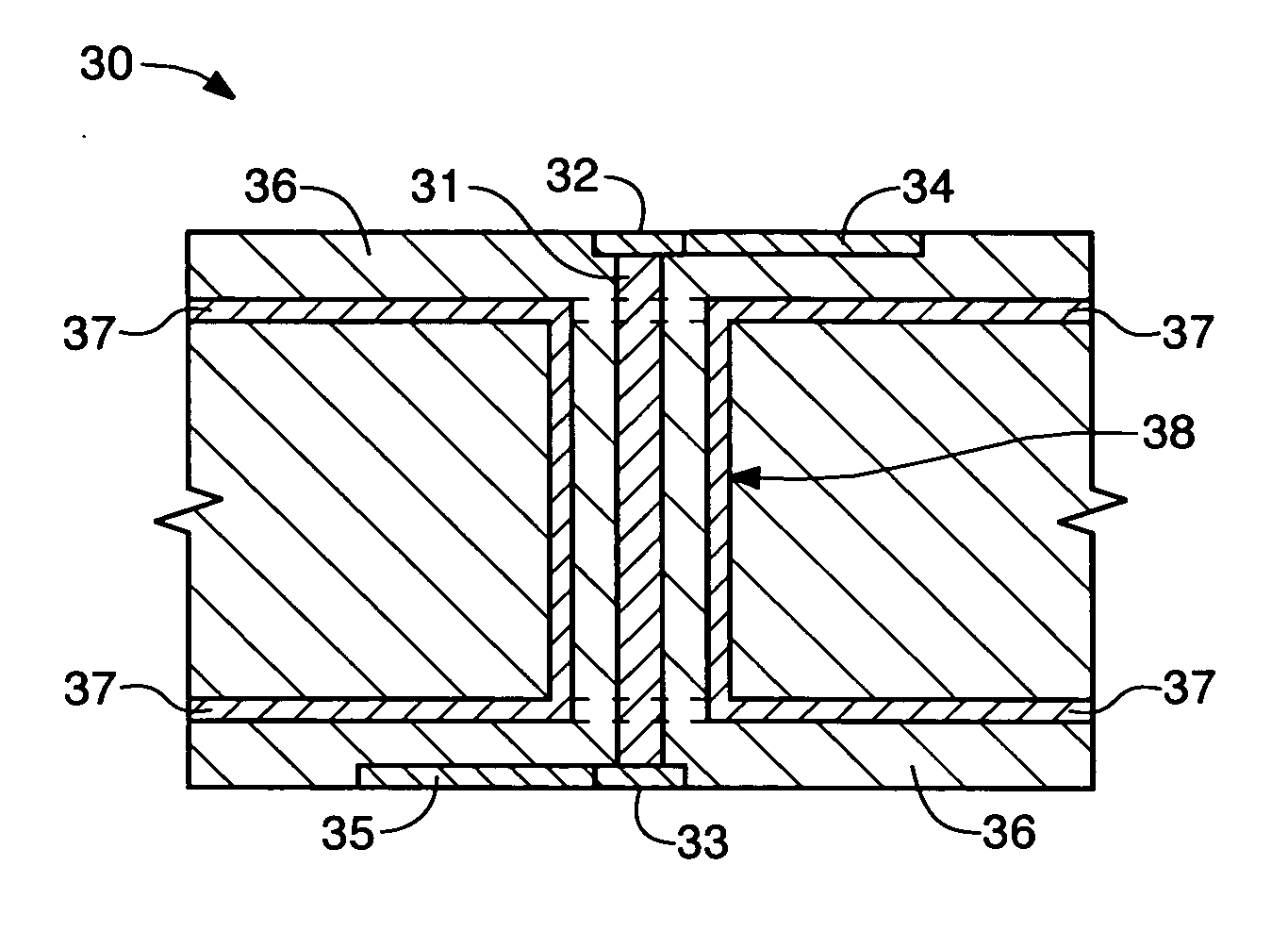 Impedance matching via structure for high-speed printed circuit boards and method of determining same