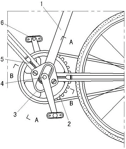 Foot-pedal synchronous brake