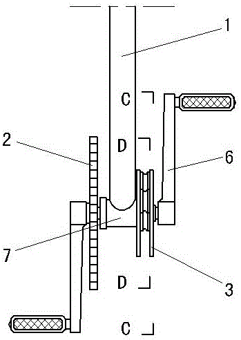 Foot-pedal synchronous brake