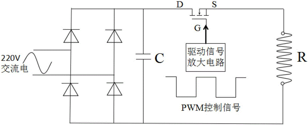 Hairdryer and constant temperature intelligent control circuit and method thereof